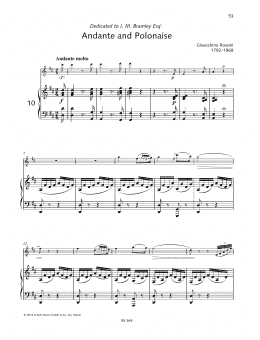 page one of Andante and Polonaise (Woodwind Solo)