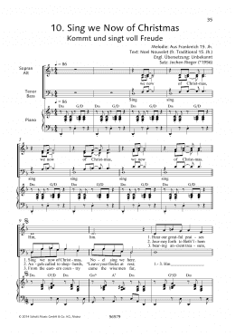 page one of Sing We Now of Christmas (Choir)
