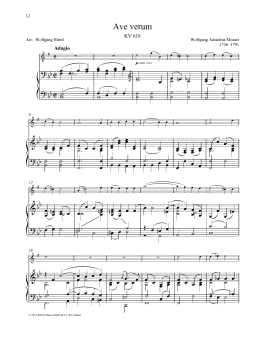 page one of Ave Verum (Woodwind Solo)