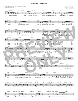 page one of Send One Your Love (Lead Sheet / Fake Book)