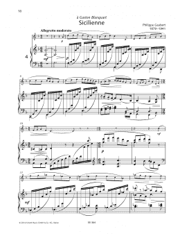 page one of Sicilienne (Woodwind Solo)