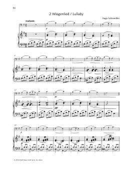 page one of Lullaby (String Solo)
