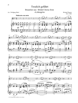 page one of Treulich geführt (String Solo)
