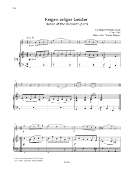 page one of Reigen seliger Geister (Woodwind Solo)
