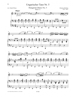 page one of Hungarian Dance No. 5 (Woodwind Solo)