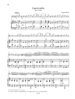 page one of Capriccietto (String Solo)