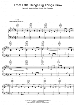 page one of From Little Things Big Things Grow (Piano, Vocal & Guitar Chords)