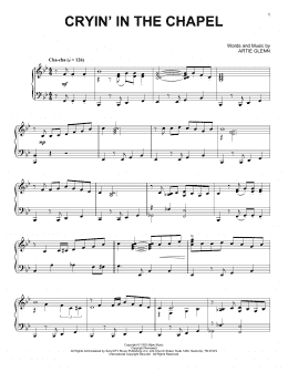 page one of Cryin' In The Chapel [Jazz version] (Piano Solo)