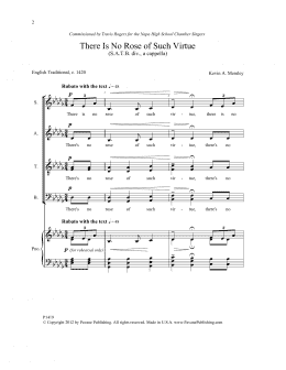 page one of There Is No Rose of Such Virtue (Choir)