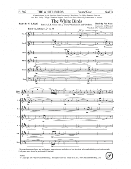 page one of The White Birds (Choir)
