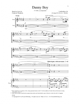 page one of Danny Boy (arr. Kevin A. Memley) (TTBB Choir)