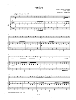 page one of Fanfare (String Solo)
