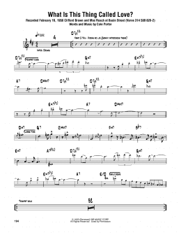 page one of What Is This Thing Called Love? (Tenor Sax Transcription)