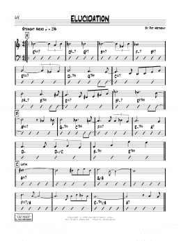 page one of Elucidation (Real Book – Melody & Chords)