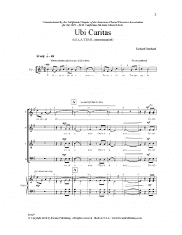 page one of Ubi Caritas (Choir)