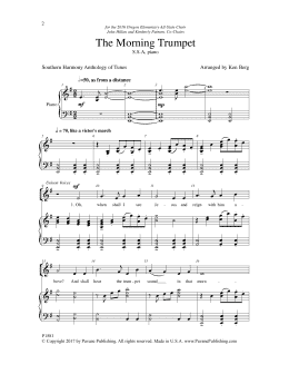page one of The Morning Trumpet (SSA Choir)