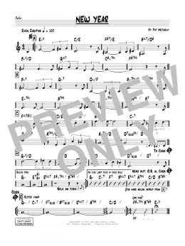 page one of New Year (Real Book – Melody & Chords)