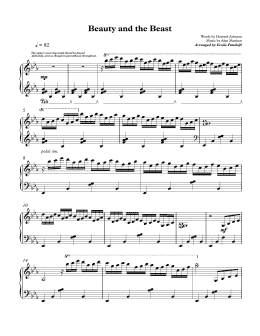 page one of Beauty And The Beast (Piano Solo)