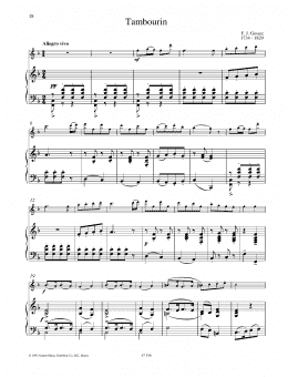 page one of Tambourin (Woodwind Solo)
