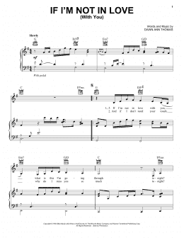 page one of If I'm Not In Love (With You) (Piano, Vocal & Guitar Chords (Right-Hand Melody))