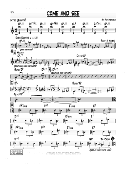 page one of Come And See (Real Book – Melody & Chords)