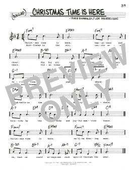 page one of Christmas Time Is Here (Real Book – Melody, Lyrics & Chords)