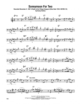 page one of Sonnymoon For Two (Tenor Sax Transcription)