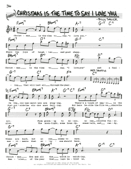 page one of Christmas Is The Time To Say I Love You (Real Book – Melody, Lyrics & Chords)