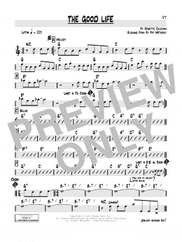 page one of The Good Life (Real Book – Melody & Chords)
