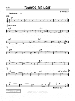 page one of Towards The Light (Real Book – Melody & Chords)