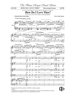 page one of How Do I Love Thee? (SATB Choir)