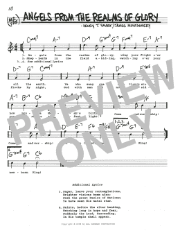 page one of Angels From The Realms Of Glory (Real Book – Melody, Lyrics & Chords)
