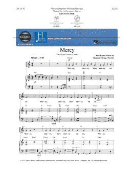 page one of Mercy (3-Part Mixed Choir)