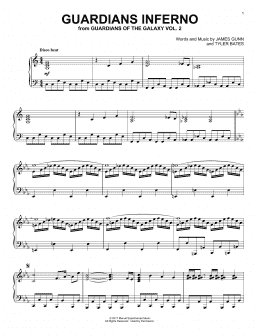 page one of Guardians Inferno (Piano Solo)