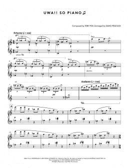 page one of Uwa!! So Piano (from Undertale Piano Collections) (arr. David Peacock) (Piano Solo)