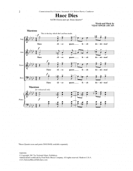 page one of Haec Dies (SATB Choir)