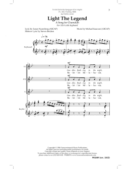 page one of Light The Legend (SSA Choir)