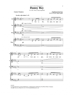 page one of Danny Boy (SATB Choir)