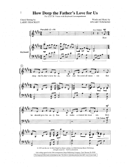 page one of How Deep the Father's Love for Us (arr. Larry Shackley) (SATB Choir)