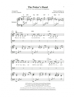 page one of The Potter's Hand (SAB Choir)