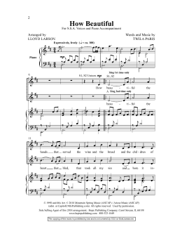 page one of How Beautiful (SSA Choir)
