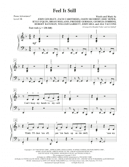 page one of Feel It Still (Piano Adventures)