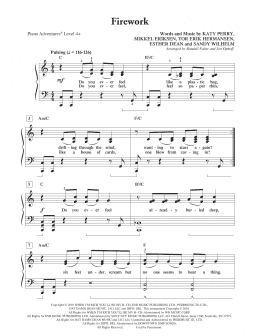 page one of Firework (Piano Adventures)