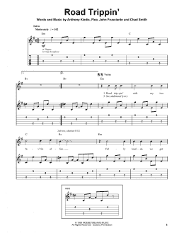 page one of Road Trippin' (Guitar Tab (Single Guitar))