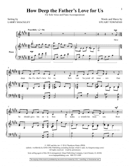 page one of How Deep the Father's Love for Us (Piano, Vocal & Guitar Chords (Right-Hand Melody))