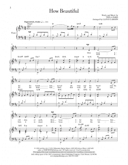page one of How Beautiful (Piano, Vocal & Guitar Chords (Right-Hand Melody))
