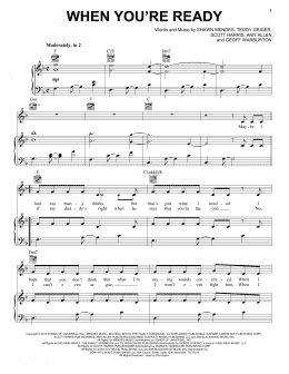 page one of When You're Ready (Piano, Vocal & Guitar Chords (Right-Hand Melody))