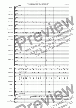 page one of Rhapsody for Winds