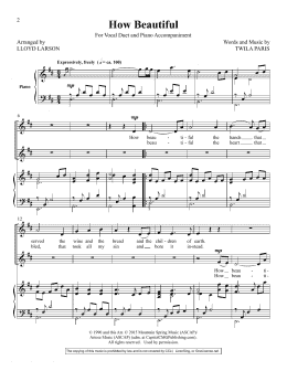 page one of How Beautiful (Vocal Duet)
