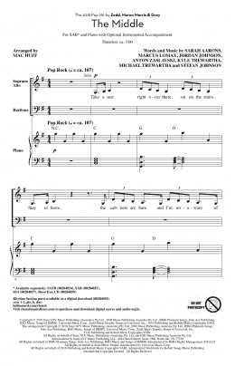 page one of The Middle (arr. Mac Huff) (SAB Choir)